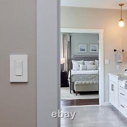 Elegant Diva Smart Dimmer Switch for Seamless Caséta Integration Light Almond