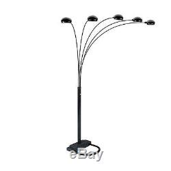 Five Arms Arch Floor Lamp 84 in Standing Lighting Modern Decor with Dimmer Switch