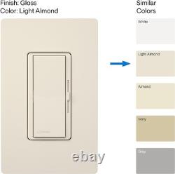 Flicker-Free 150W Dimmer Switch with Single-Pole/3-Way Control Diva Style