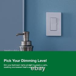 Flicker-Free 150W Dimmer Switch with Single-Pole/3-Way Control Diva Style