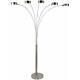 Floor Lamp Shade With Dimmer Switch 5-arc Brushed Steel Adjustable Light Fixture