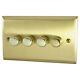 G&h Deco Plate Mixed Brass Dmb3 Light Switches, Plug Sockets, Dimmers, Cooker