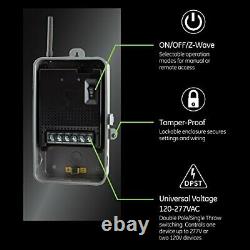 GE Z-Wave Plus 40-Amp Indoor/Outdoor Metal Box Smart Switch, Direct Wire