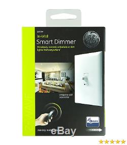 GE Z-Wave Wireless Smart Lighting Control Smart Dimmer Toggle Switch, In-Wall