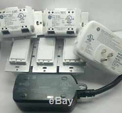 GE ZW3003 On/Off Dimmer Wireless Light Smart Home Automation Switch Lot 8 pc