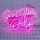 Good Vibes Only Neon Sign With Dimmer Switch, Led Hanging Neon Light By Bdun For