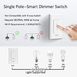 Gosund Smart Dimmer Switch, Wifi Smart Light Switch Works with Alexa and Google