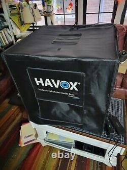 Havox HPB-60XD Photo Studio Light Box with 4 LED Bars & Dimmer Switch 24x24x24