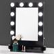 Hollywood Makeup Vanity Mirror Lighted Tabletops Mirror With Dimmer Switch Black