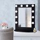Home Hollywood Makeup Vanity Mirror Lighted Tabletops Mirror With Dimmer Switch