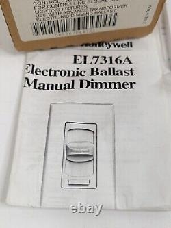 Honeywell EL7316A-1009 Wall Mount Dimmer Switch White Discontinued New