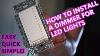 How To Install An Led Dimmer