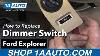 How To Replace Dimmer Switch 06 10 Ford Explorer