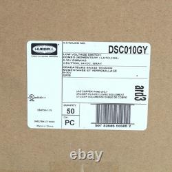 Hubbell DSC010GY Gray Low Voltage Dimmer Switches 0-10V Latching/Momentary 50pcs