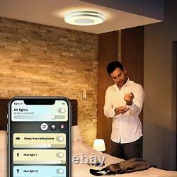 Hue Being White Ambience Smart Ceiling Light LED with Bluetooth, Dimmer Switch