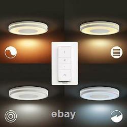 Hue Being White Ambience Smart Ceiling Light LED with Bluetooth, Dimmer Switch