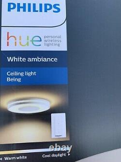 Hue Being White Ambience Smart Ceiling Light LED with Bluetooth, Dimmer Switch