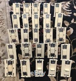 Huge Lot Of 25 Lutron Vareo Switches, Dimmers And Fan Speed Control! Light Almond