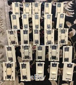 Huge Lot Of 25 Lutron Vareo Switches, Dimmers And Fan Speed Control! Light Almond