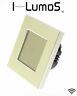 I Lumos Gold Aluminium Frame Touch, Dimmer, Remote & Wifi Led Light Switches