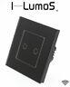 I Lumos Modern Black Glass Frame Touch, Dimmer, Remote & Wifi Led Light Switches