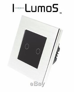 I LumoS Silver Aluminium Frame Touch WIFI/4G Remote Dimmer LED Light Switches
