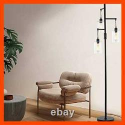 Industrial Floor Lamp W On/Off Dimmable Switch 3 Head Rustic Tree Standing Ediso