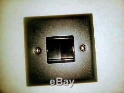 Joblot 100x Matt Black Double Dimmers and Double Light Switches, New Wholesale