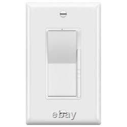 Kalide Dimmer Light Switch, LED Dimmer Switch, Full Range Dimming, Single Pole/3