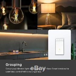 Kasa Smart Dimmer Switch by TP-Link, Single Pole, Needs Neutral Wire, WiFi Light