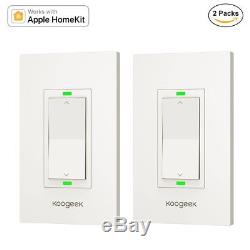 Koogeek Smart WiFi Light Switch Dimmer Works with Apple Homekit, Only for Single