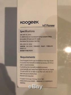 Koogeek Wi-Fi Smart Light Dimmer Switch 220V-240V 50Hz Apple HomeKit compatible