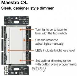 LED/CFL Dimmers 6-Pack 150-Watt Single-Pole 3-Way White Dimming Fade Switch