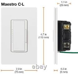 LED/CFL Dimmers 6-Pack 150-Watt Single-Pole 3-Way White Dimming Fade Switch