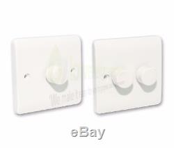 LED Dimmer Switch Single or Double Light Switch Dimmable White 3W to 250W 240V