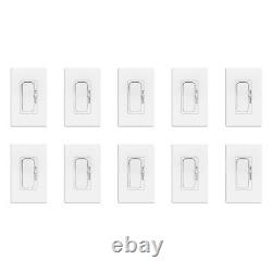 LED Dimmer Switch for LED/CFL/Incandescent Bulbs 3 Way Single Pole, 10 Pack