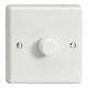 Led Dimmer Switch 400w Turn On Off For Lighting Circuits White Plastic