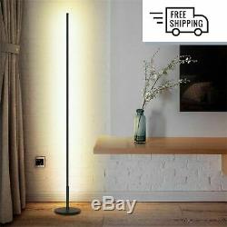 LED Floor Lamp Dimming Tricolor Living Room Decorate White Color Wall Fixtures