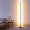 Led Floor Lamp Standing Dimming Tricolor Remote Control Decorate Living Room New