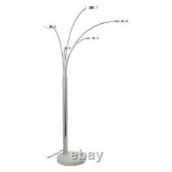 LED Floor Lamp with 5 Curving Lamp Heads & Three-way Touch Dimmer Switch New