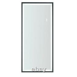 LED Full Length Mirror Wall Mounted Lighted Make Up Mirror Dimmer Touch Switch