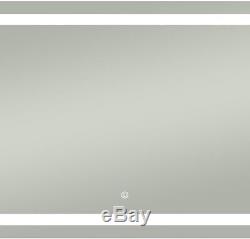 LED Lighted Anti-Fog Mirror withSensor, Dimmer Switch, Daylight Bright 48 x 36