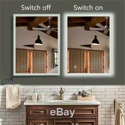 LED Makeup Mirror Light withTouch Sensor Wall Mount Bathroom Lamp Dimmer Switch US