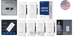 LED Slide Dimmer Light Switch Single Pole/3-Way Wall Plate Included 6 Pack