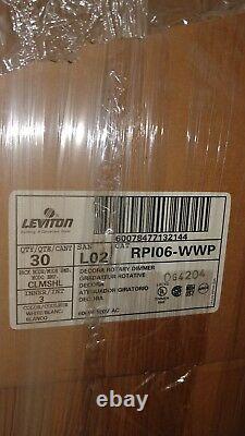 LEVITON RPI06-WWP Push On/Off Dimmer, White, BOX OF 30