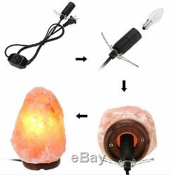LOT 10 Himalayan Salt Lamp Natural Crystal Rock Dimmer Switch Night Light US HS