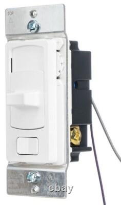 LOT 10 x Hubbell HUBW LCD0108SW DIM SLIDER SP&3W 0-10V 8A LED WH LED DIMMER