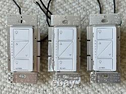 LOT OF 10! Lutron Caseta Wireless Lighting Dimmer Switches White PD-6WCL-WH