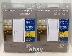LOT OF 2 Lutron Diva Electronic Low Voltage Dimmer, DVELV-300PH-WH, White