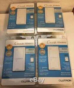 LOT OF 4 Lutron Caseta Wireless In-Wall Light/Fan Switch PD-5ANS-WH-R NEW
